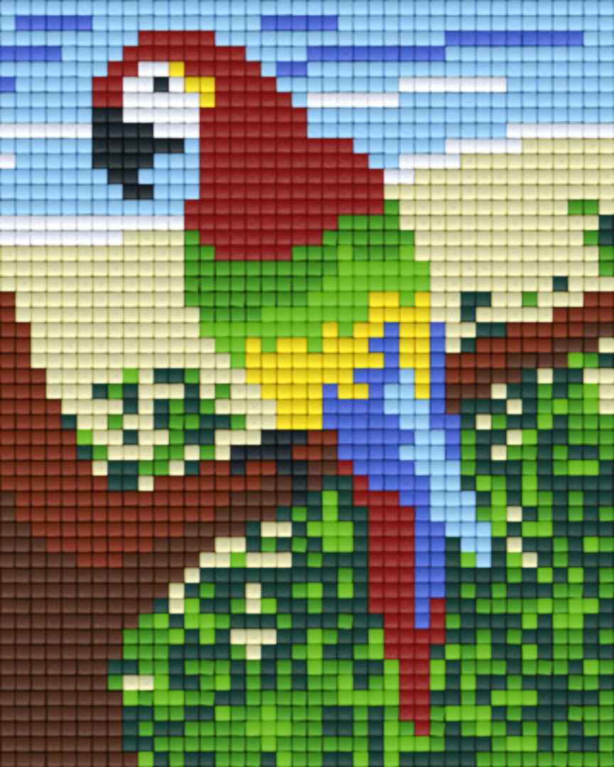 Parrot One [1] Baseplate PixelHobby Mini-mosaic Art Kits image 0